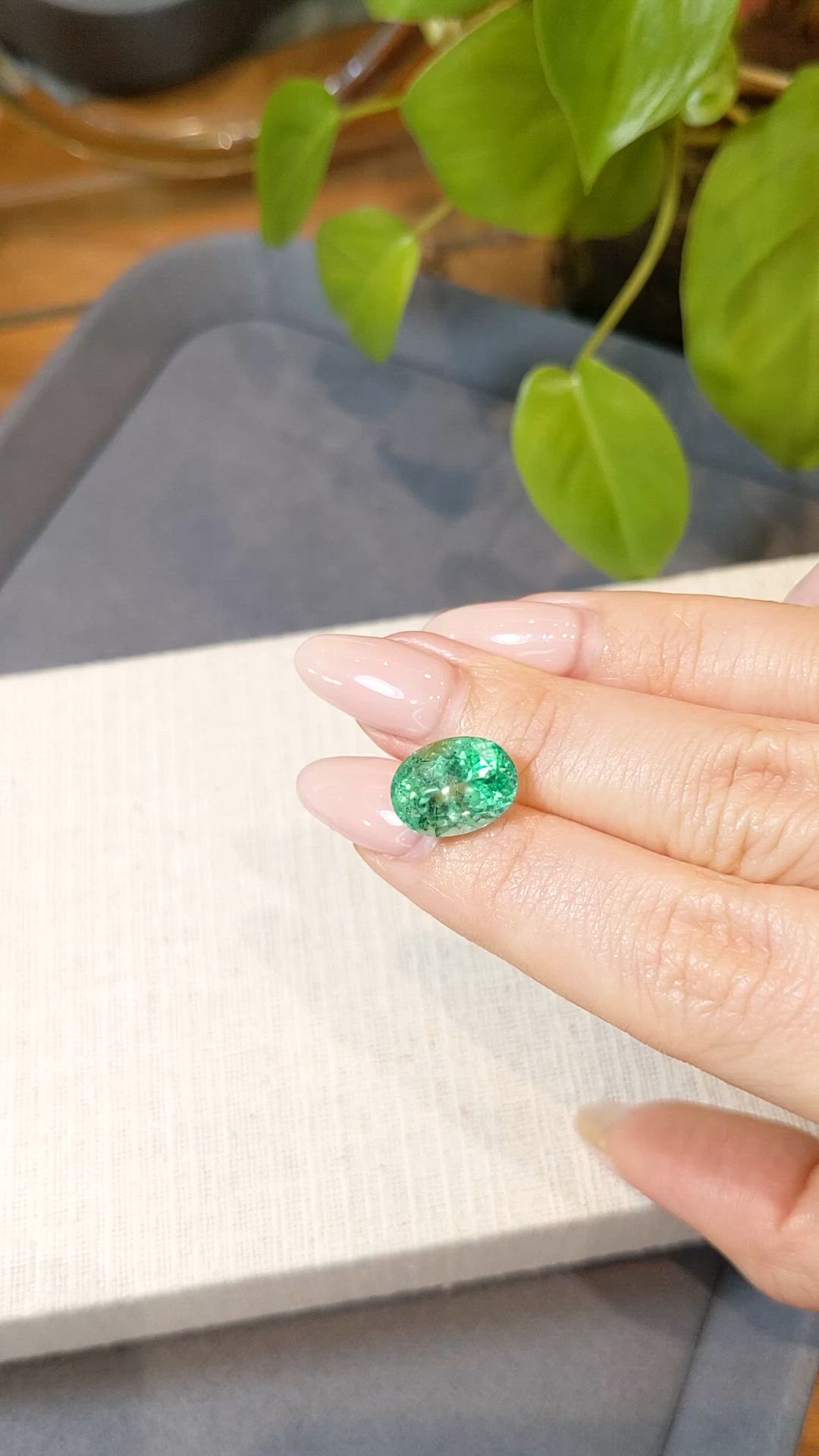 5.61 Ct. Emerald from Russia Size Video