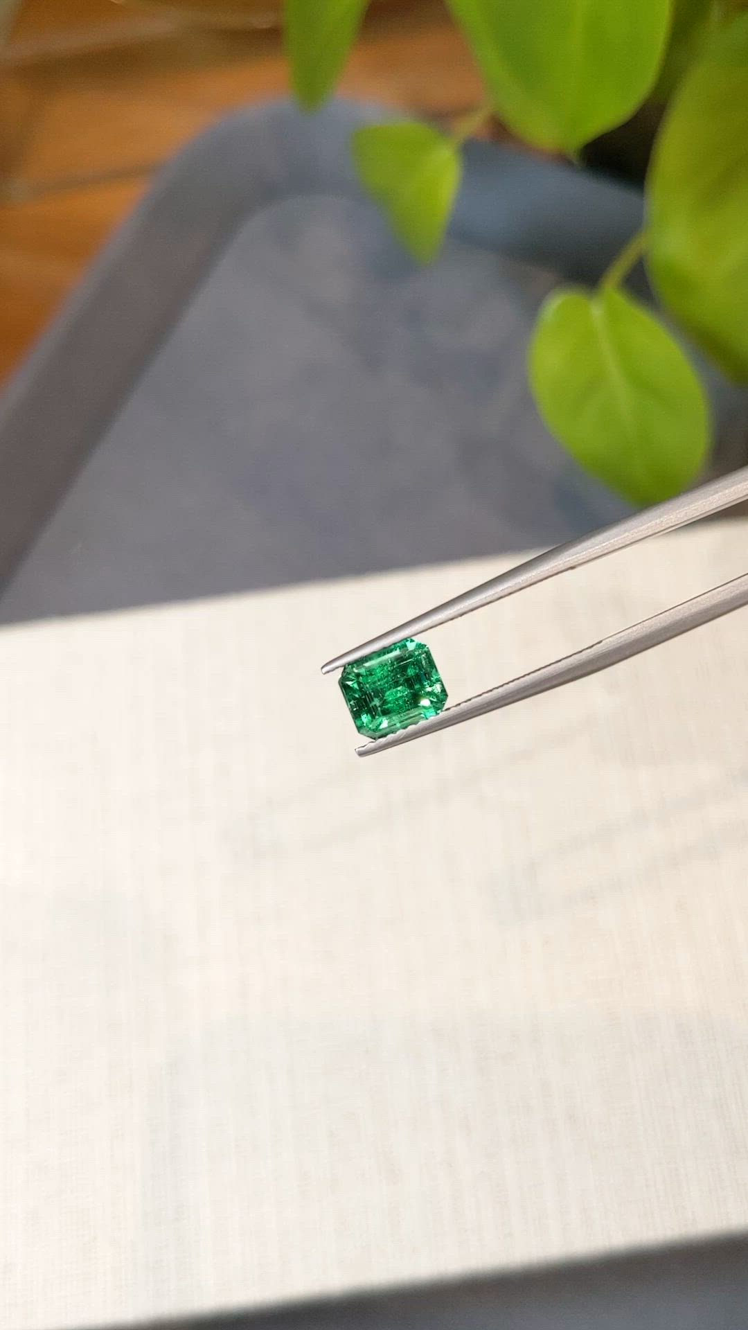 1.55 Ct. Emerald from Russia Size Video