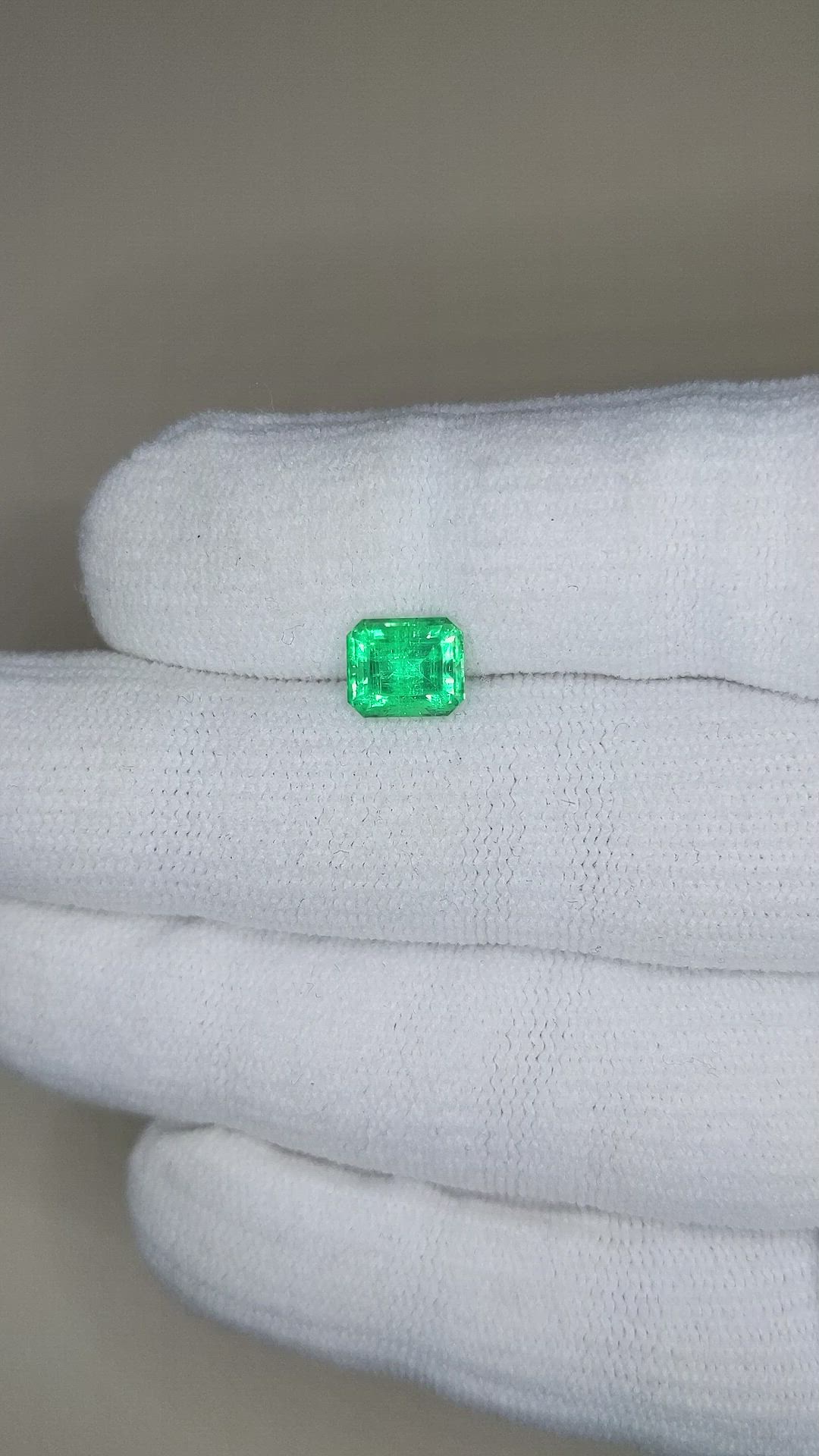 1.55 Ct. Emerald from Russia Size Video