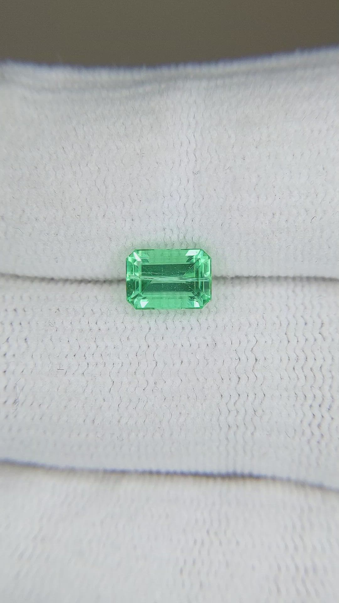 1.26 Ct. Emerald from Russia Size Video
