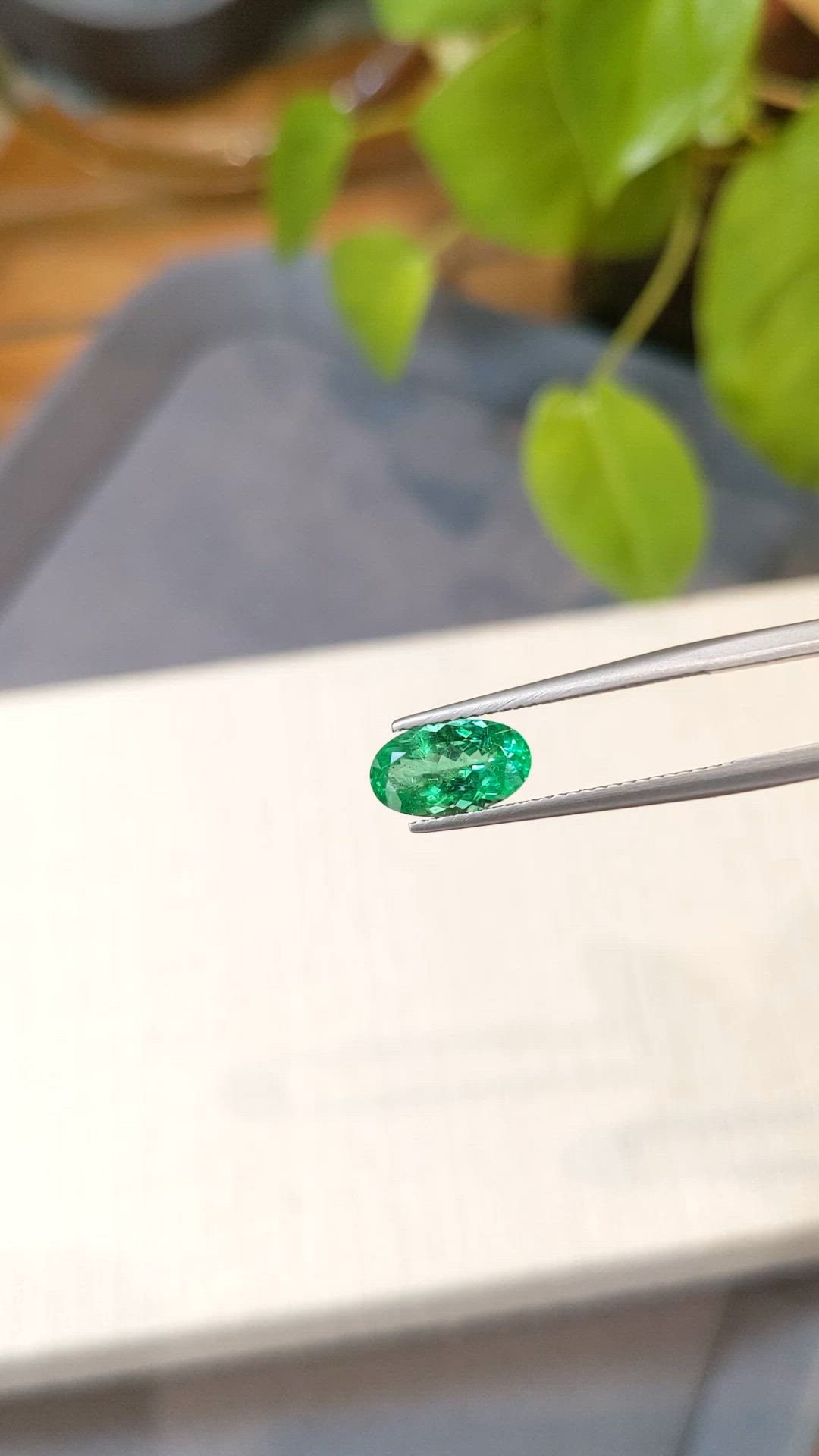 1.68 Ct. Emerald from Russia Size Video