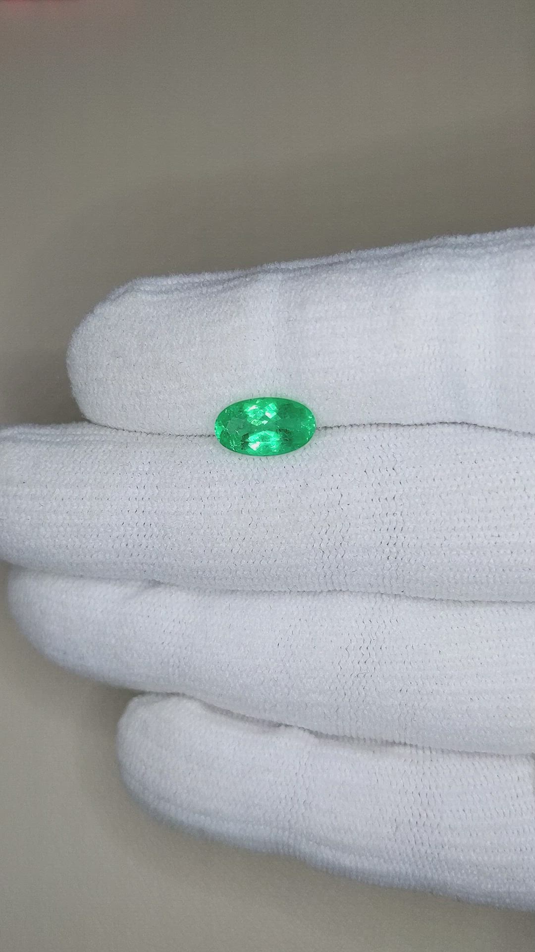 1.68 Ct. Emerald from Russia Size Video