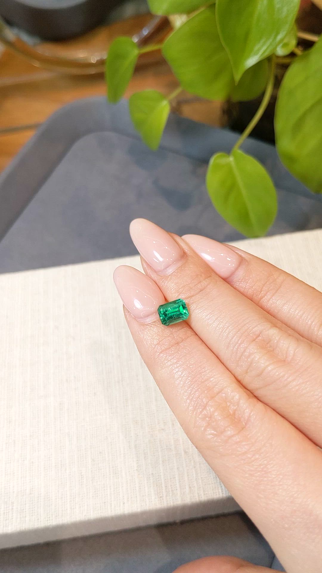 1.24 Ct. Emerald from Russia Size Video