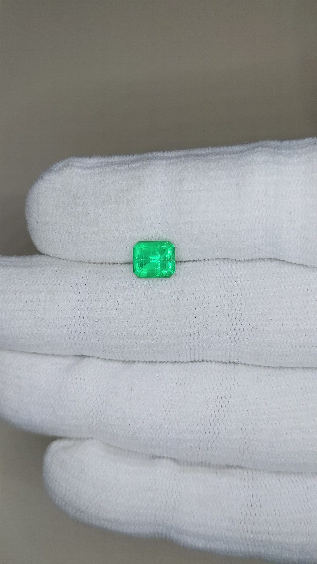 1.31 Ct. Emerald from Russia Size Video