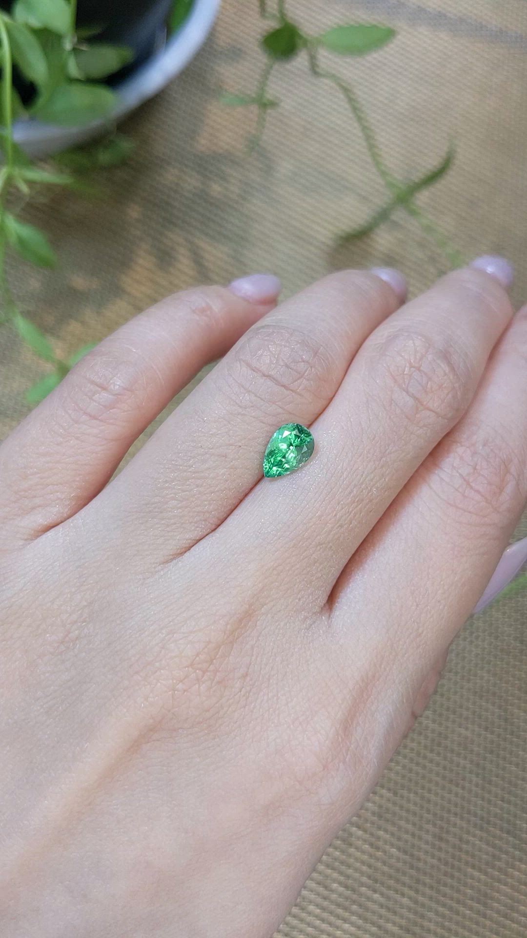 1.10 Ct. Emerald from Russia Size Video