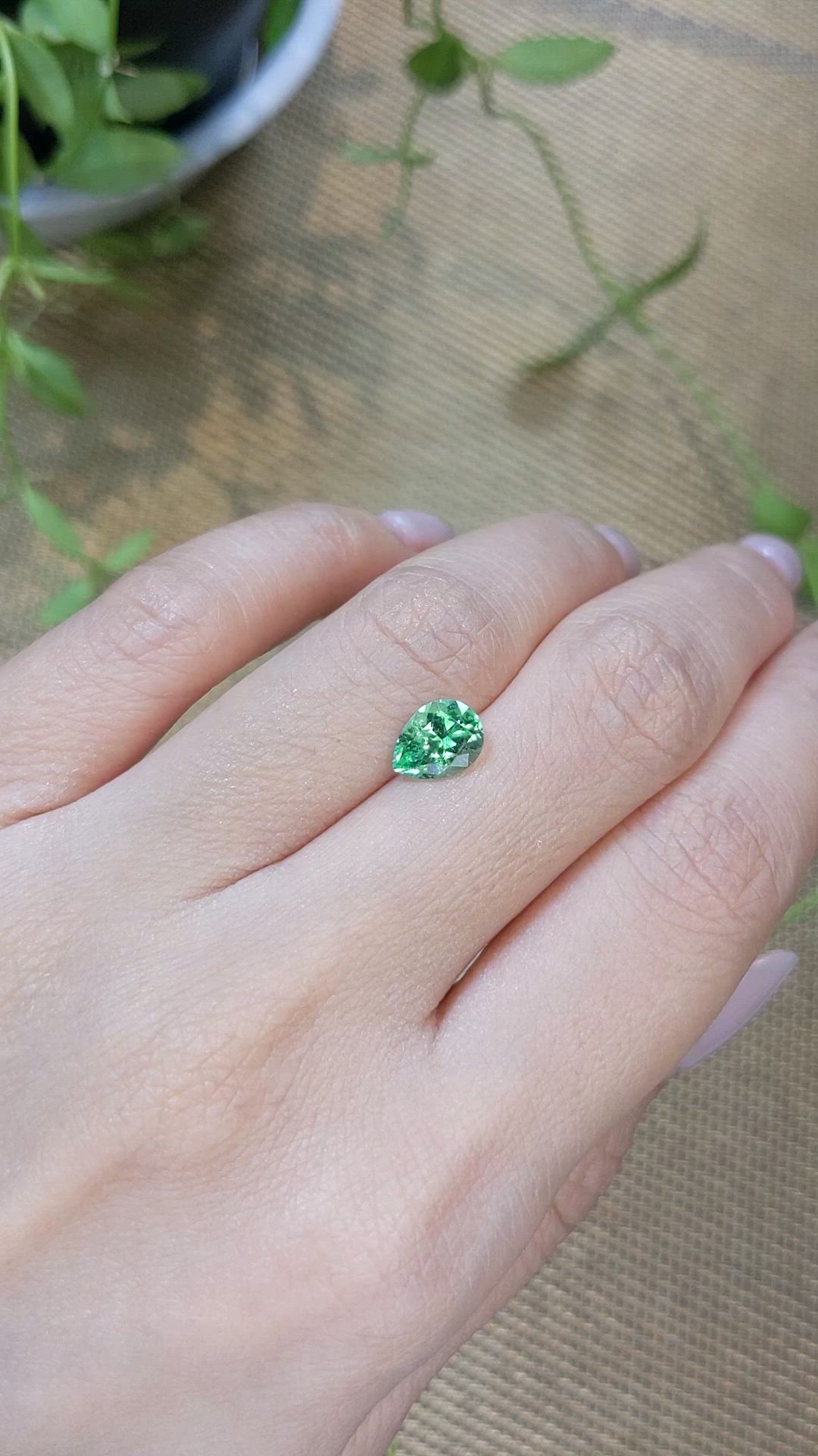 1.20 Ct. Emerald from Russia Size Video