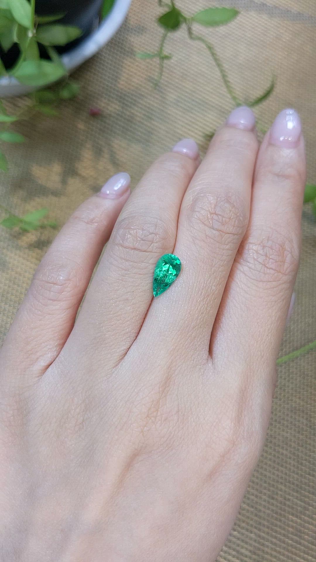 1.24 Ct. Emerald from Russia Size Video