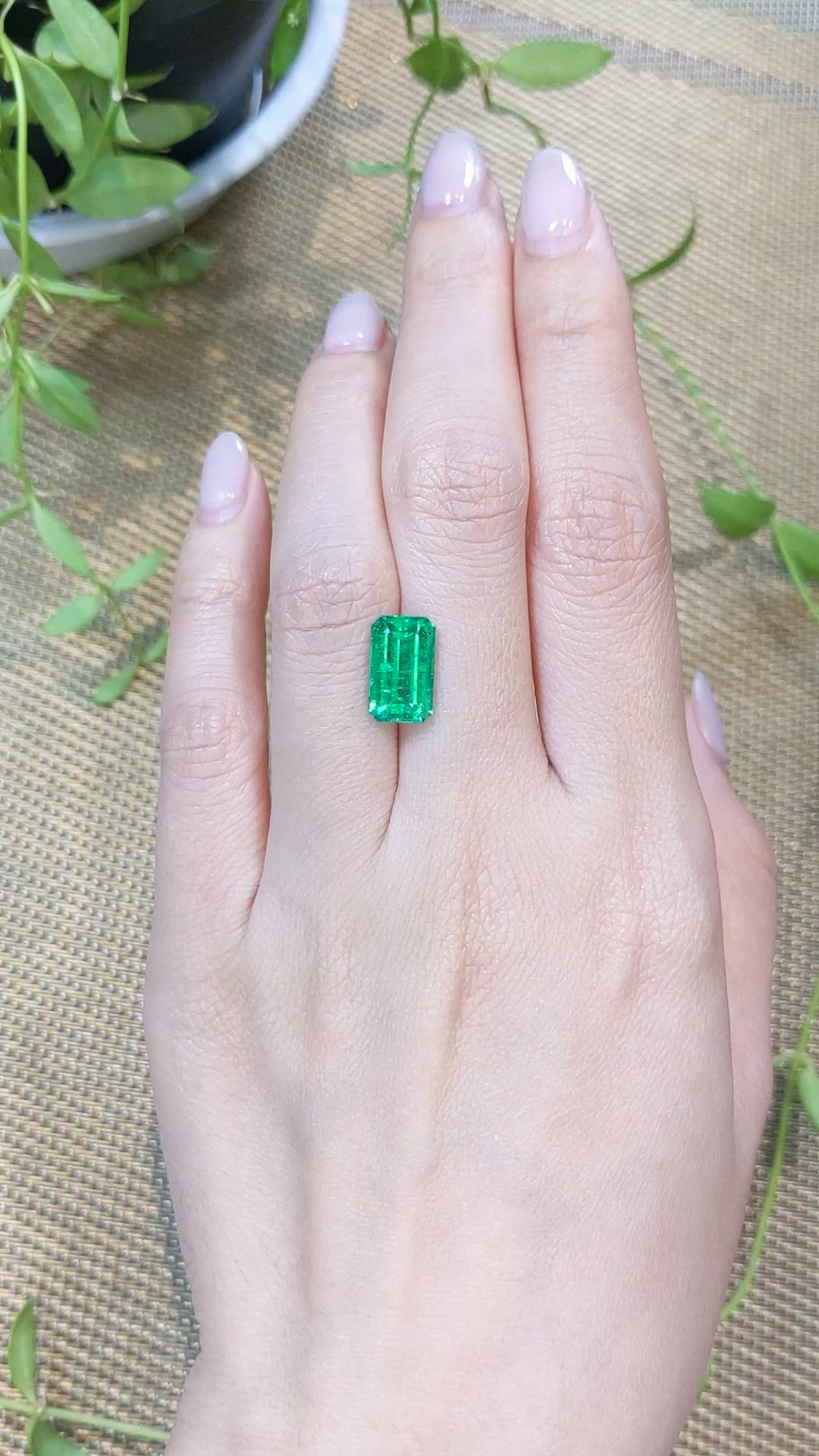 3.66 Ct. Emerald from Russia Size Video