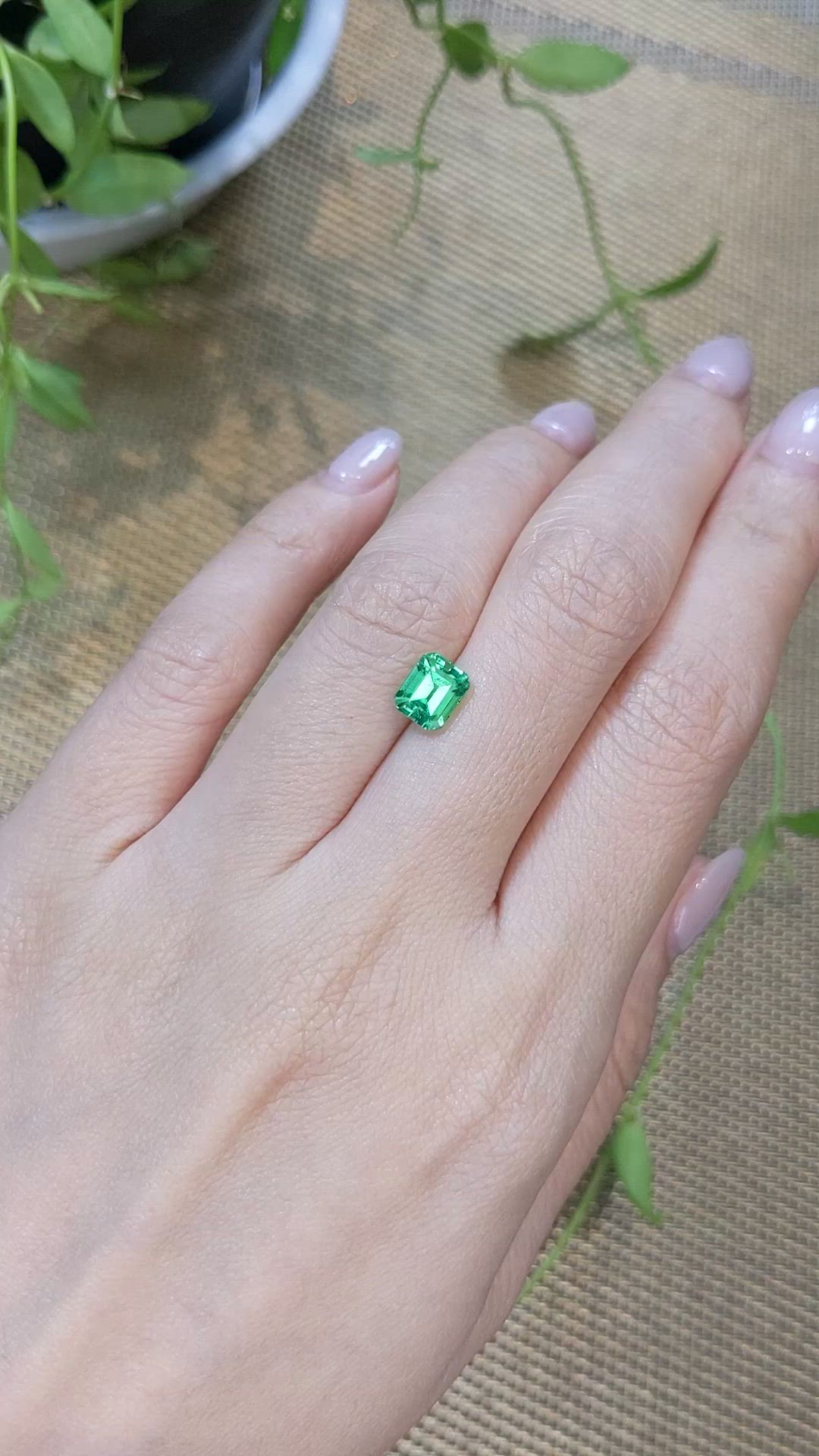 1.48 Ct. Emerald from Russia Size Video