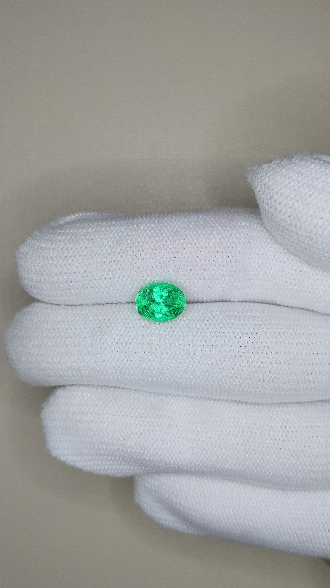 1.87 Ct. Emerald from Russia Size Video