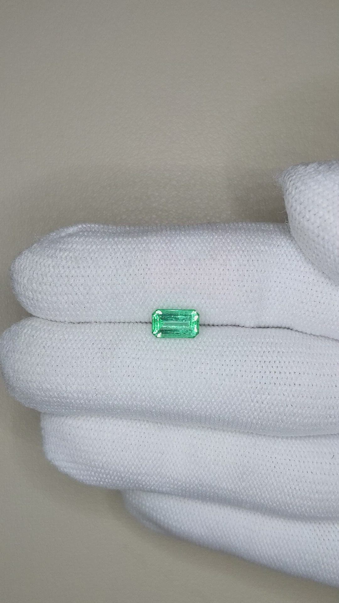 1.05 Ct. Emerald from Russia Size Video