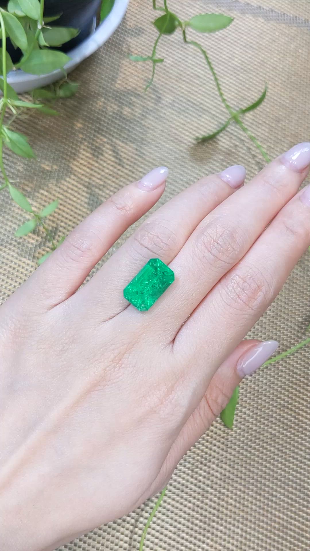 8.82 Ct. Emerald from Russia Size Video