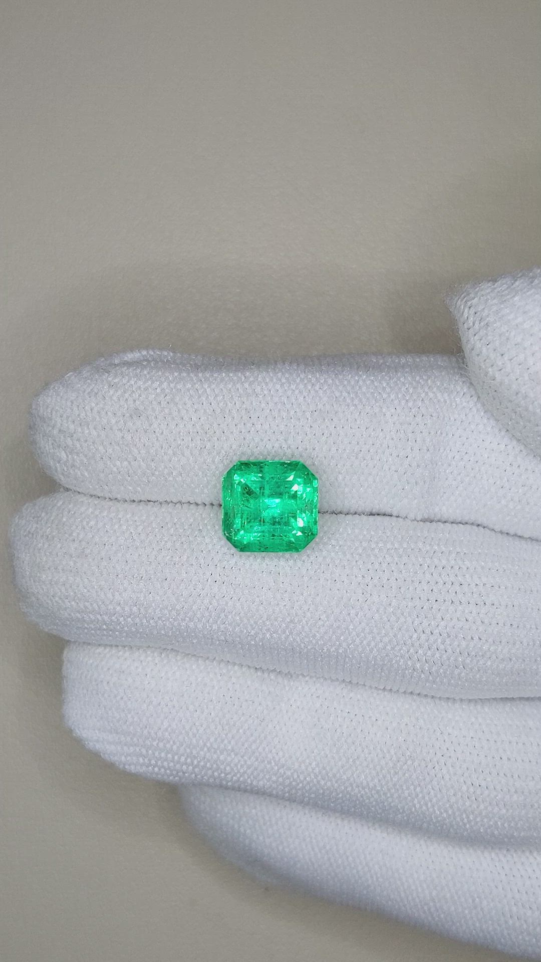 4.12 Ct. Emerald from Russia Size Video