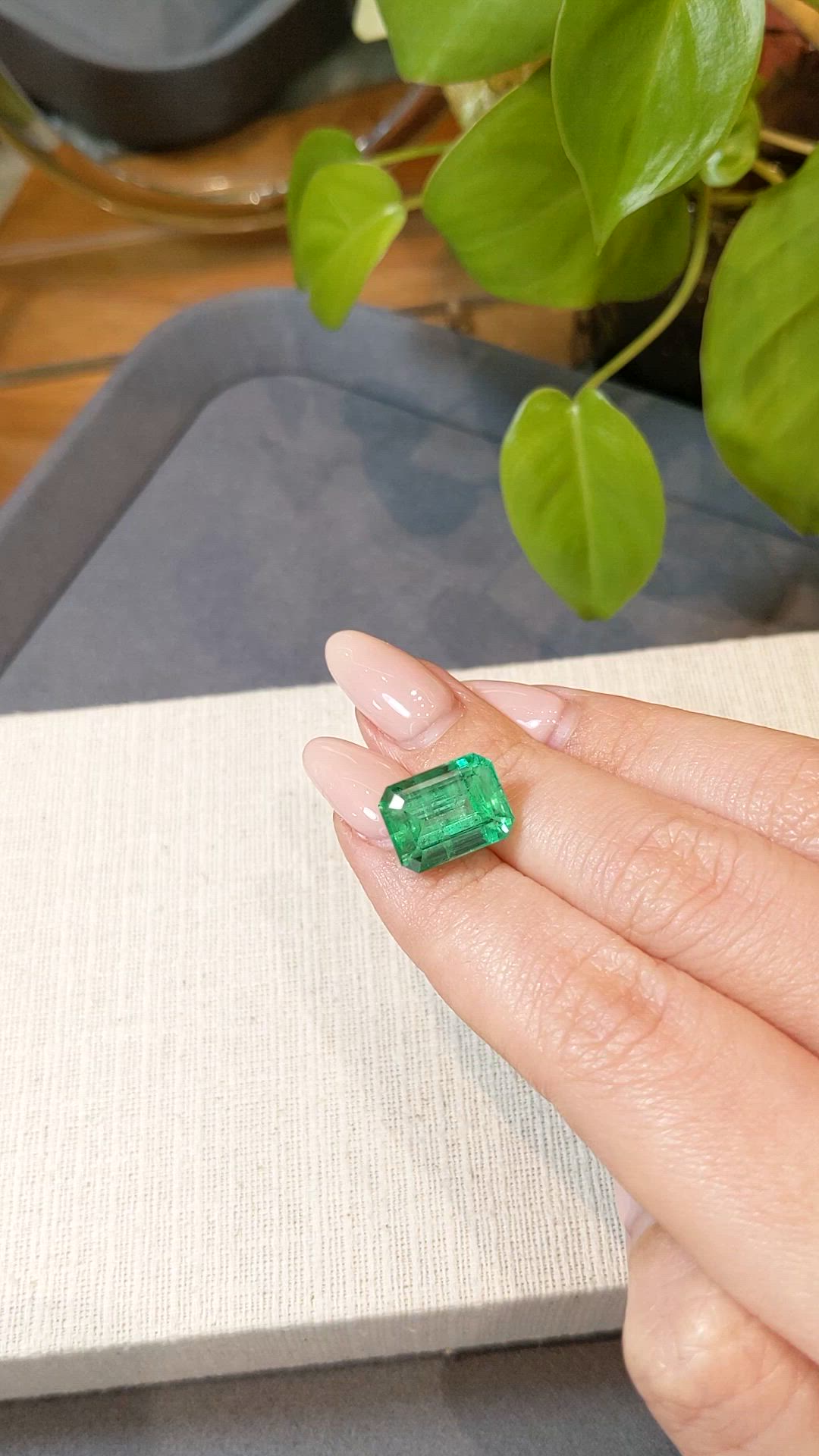 8.68 Ct. Emerald from Russia Size Video