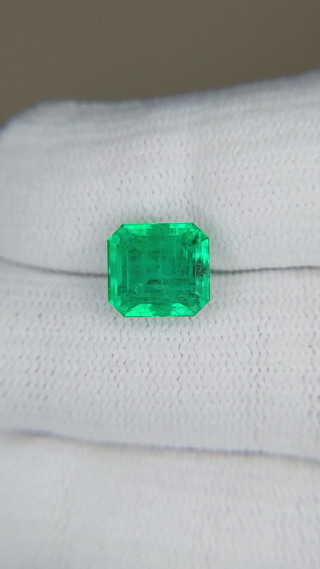 4.17 Ct. Emerald from Russia Size Video