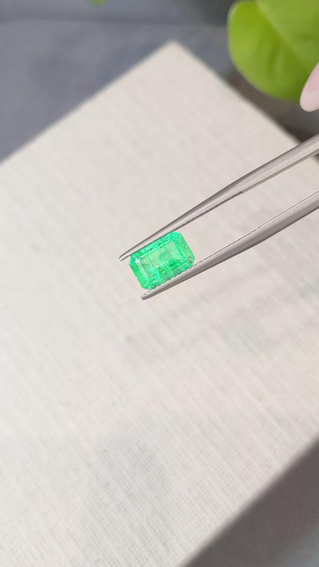 1.90 Ct. Emerald from Zambia Size Video