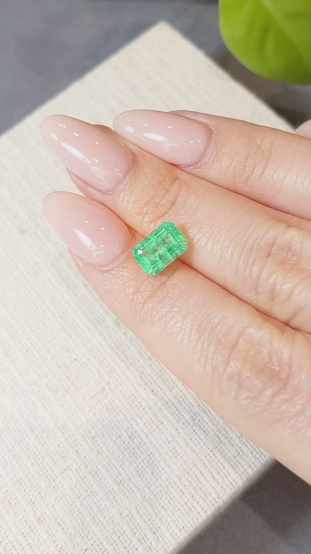 1.90 Ct. Emerald from Zambia Size Video