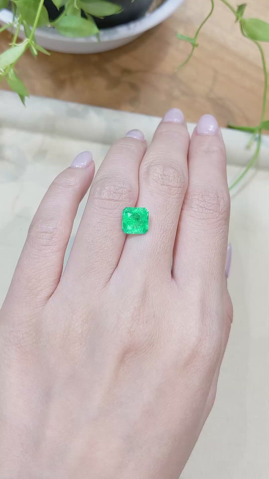 2.62 Ct. Emerald from Zambia Size Video