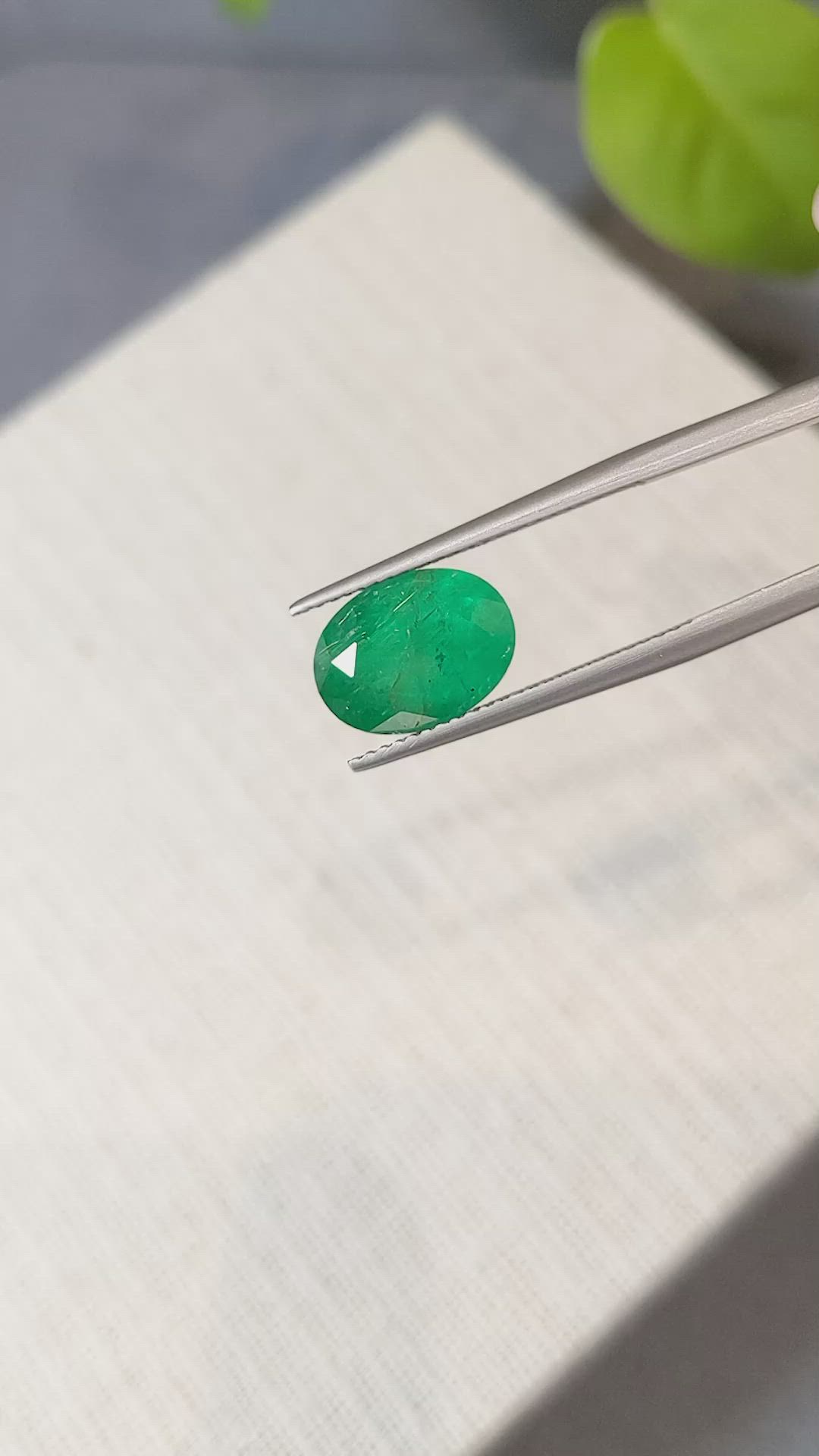 4.28 Ct. Emerald from Zambia Size Video