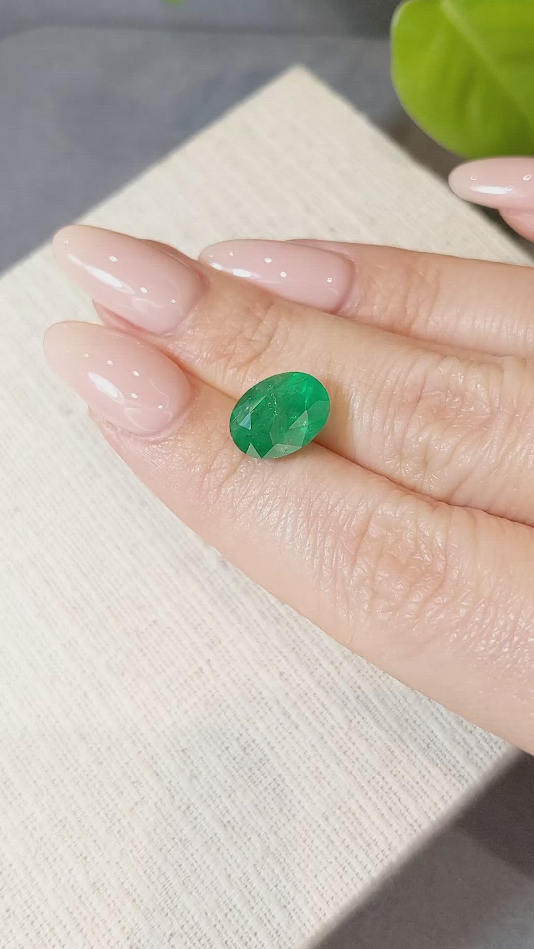 4.28 Ct. Emerald from Zambia Size Video