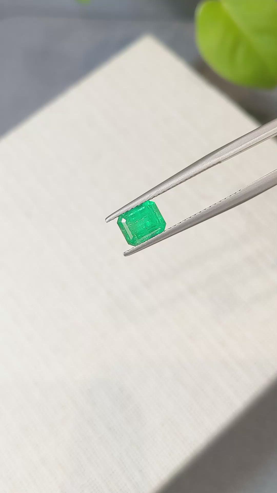 1.28 Ct. Emerald from Zambia Size Video