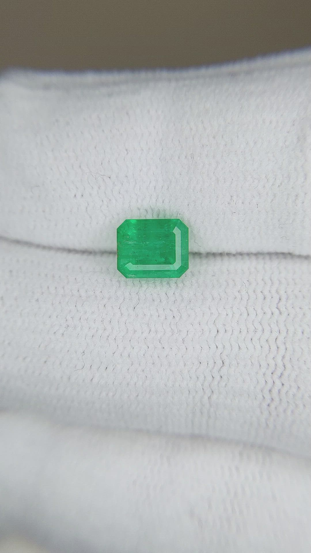 1.28 Ct. Emerald from Zambia Size Video