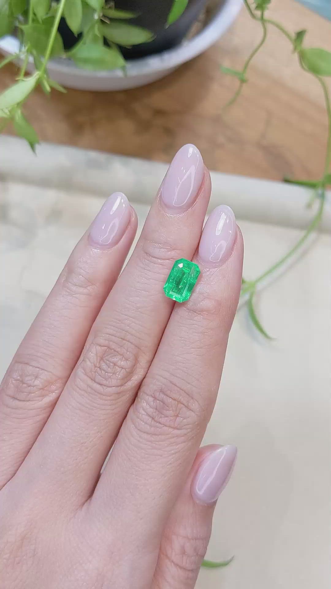 2.25 Ct. Emerald from Zambia Size Video