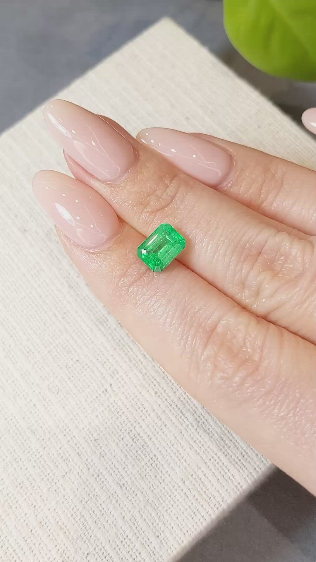 1.76 Ct. Emerald from Zambia Size Video