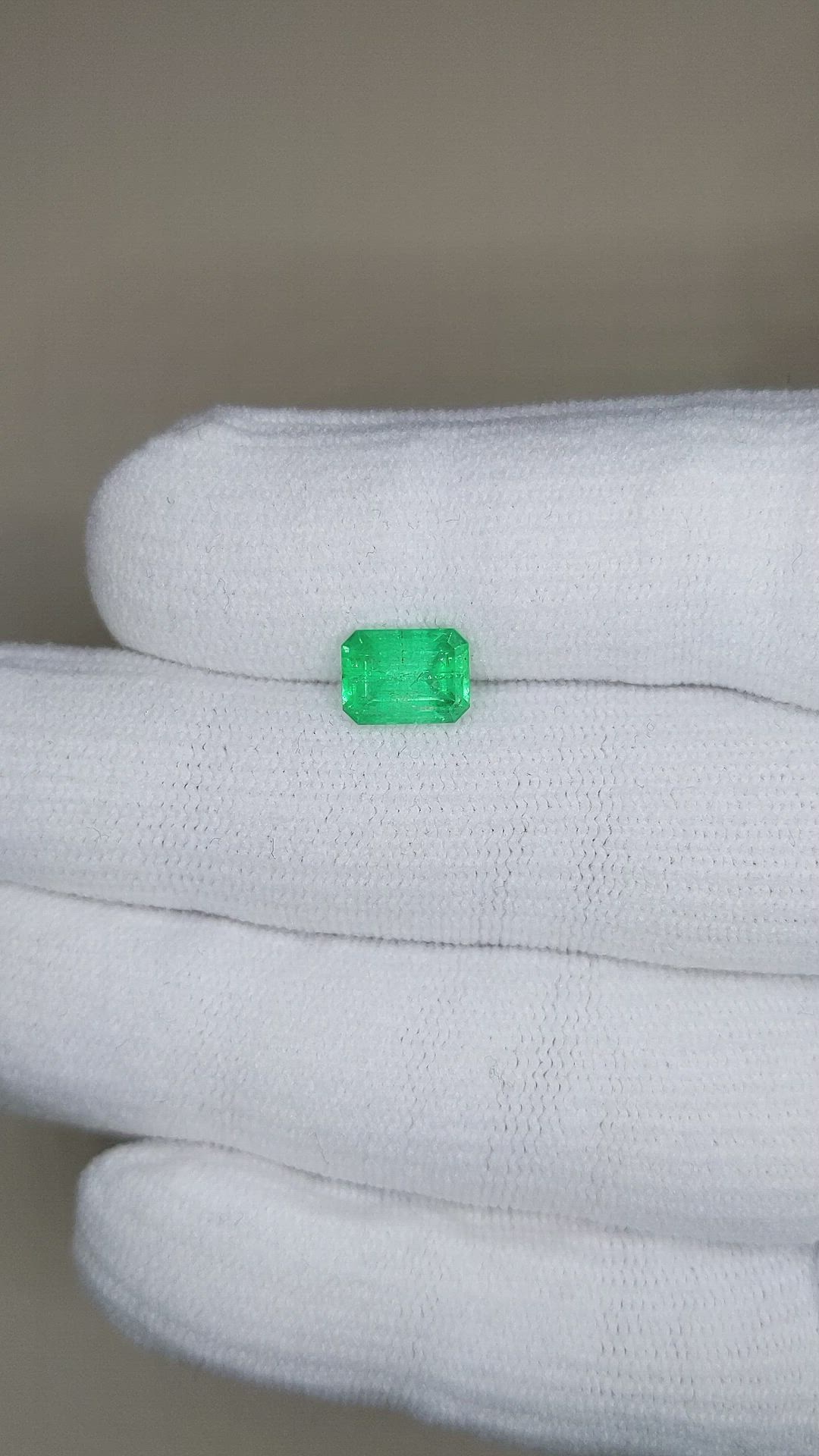 1.76 Ct. Emerald from Zambia Size Video