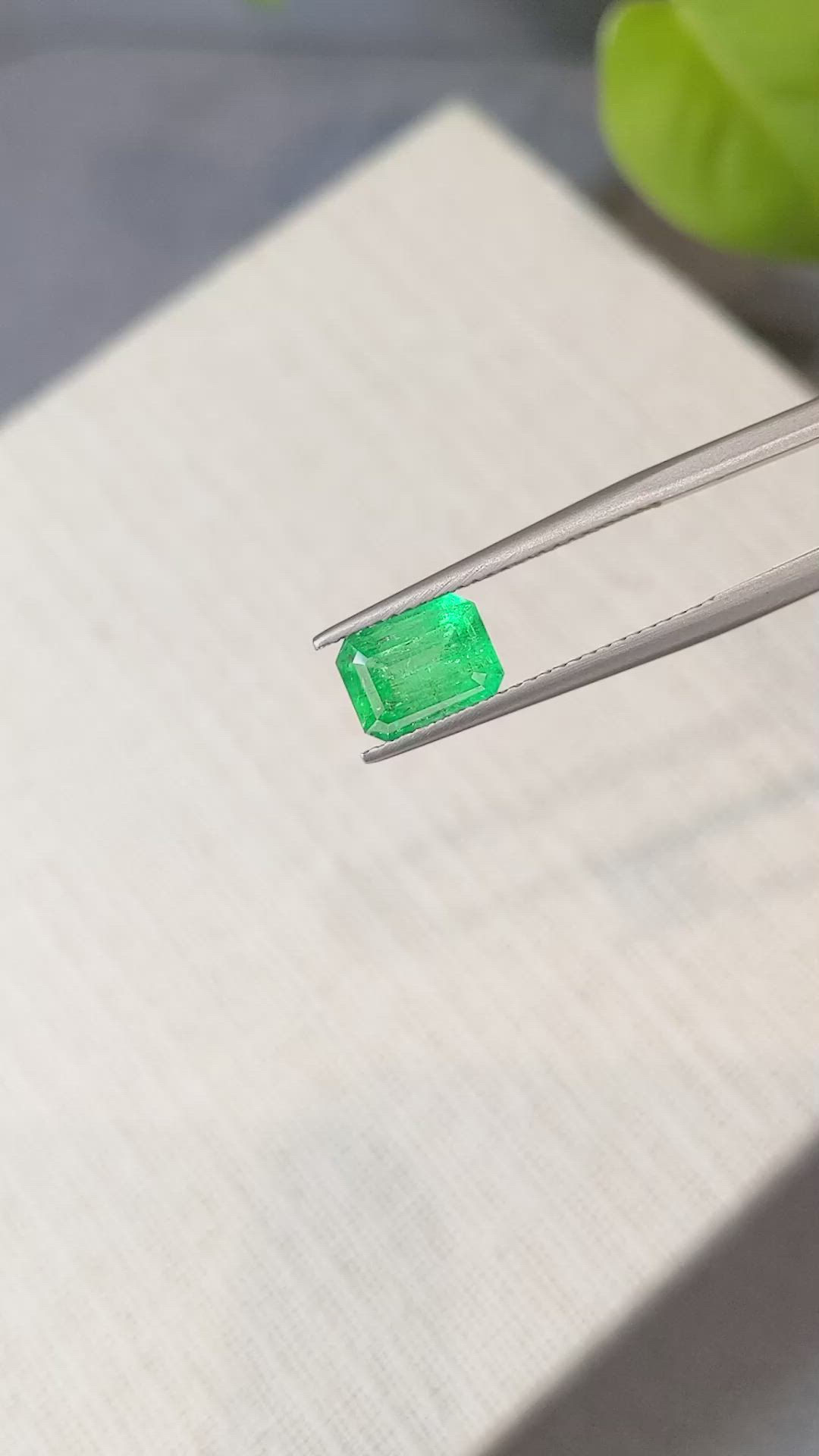 1.76 Ct. Emerald from Zambia Size Video