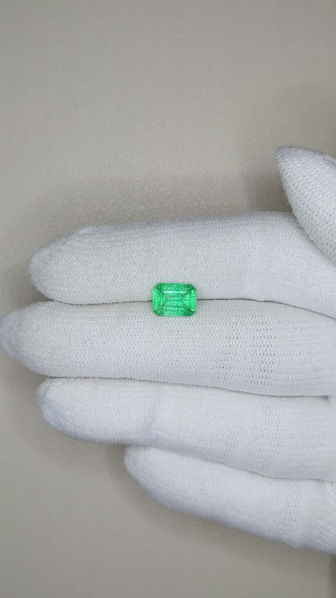 1.45 Ct. Emerald from Zambia Size Video