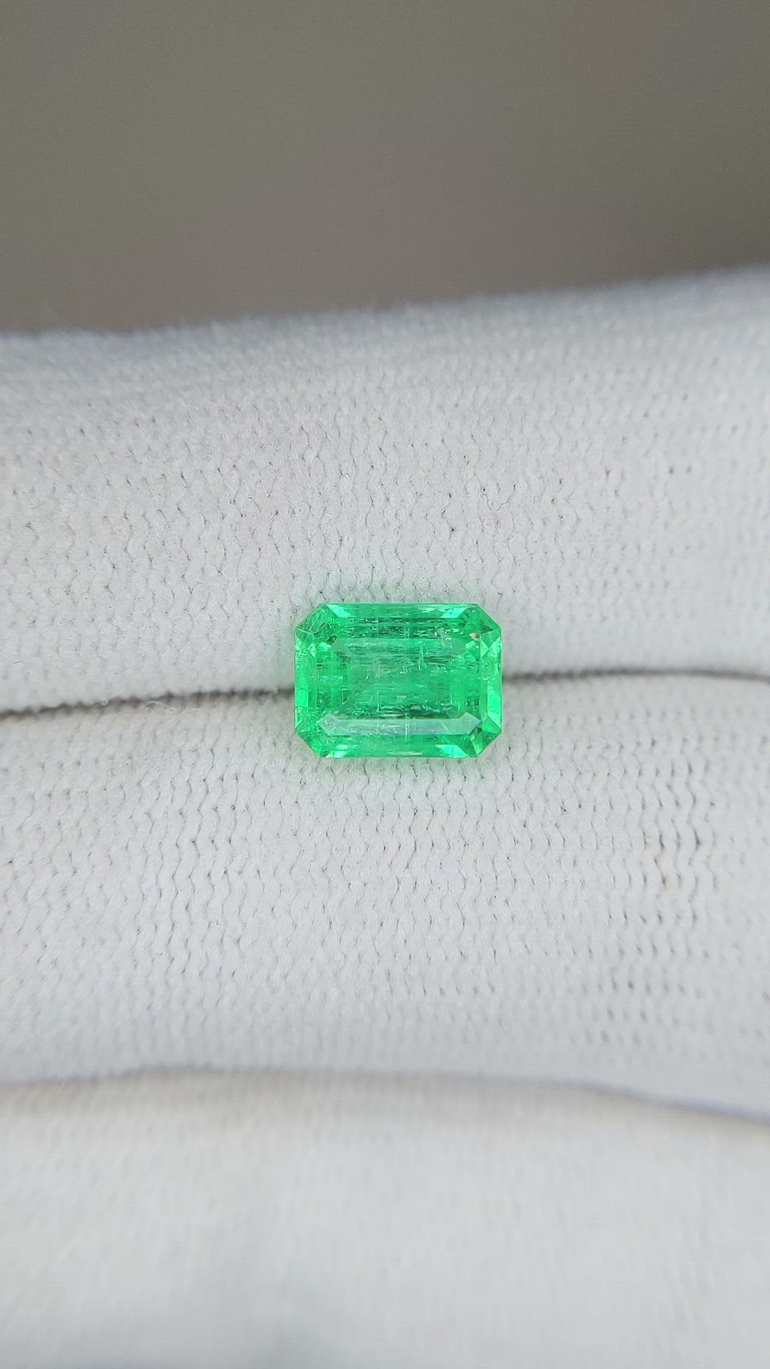 1.45 Ct. Emerald from Zambia Size Video