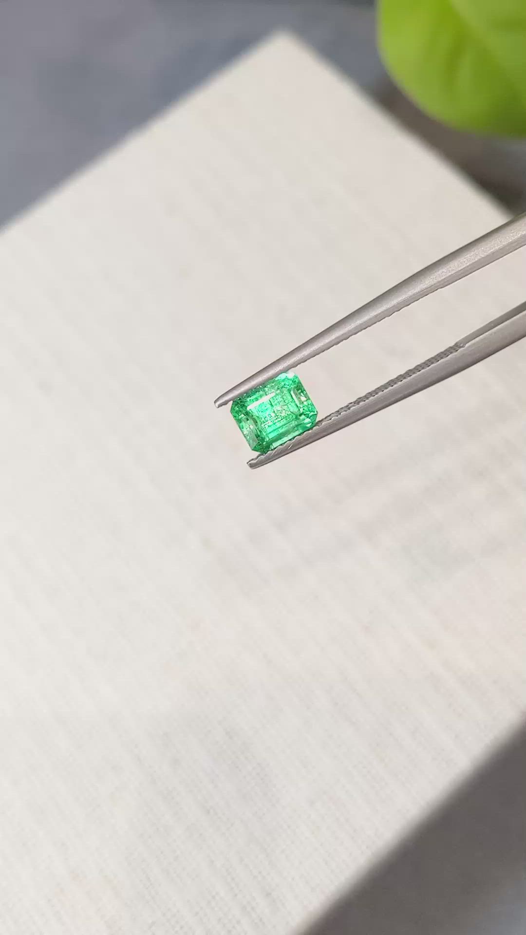 1.08 Ct. Emerald from Zambia Size Video