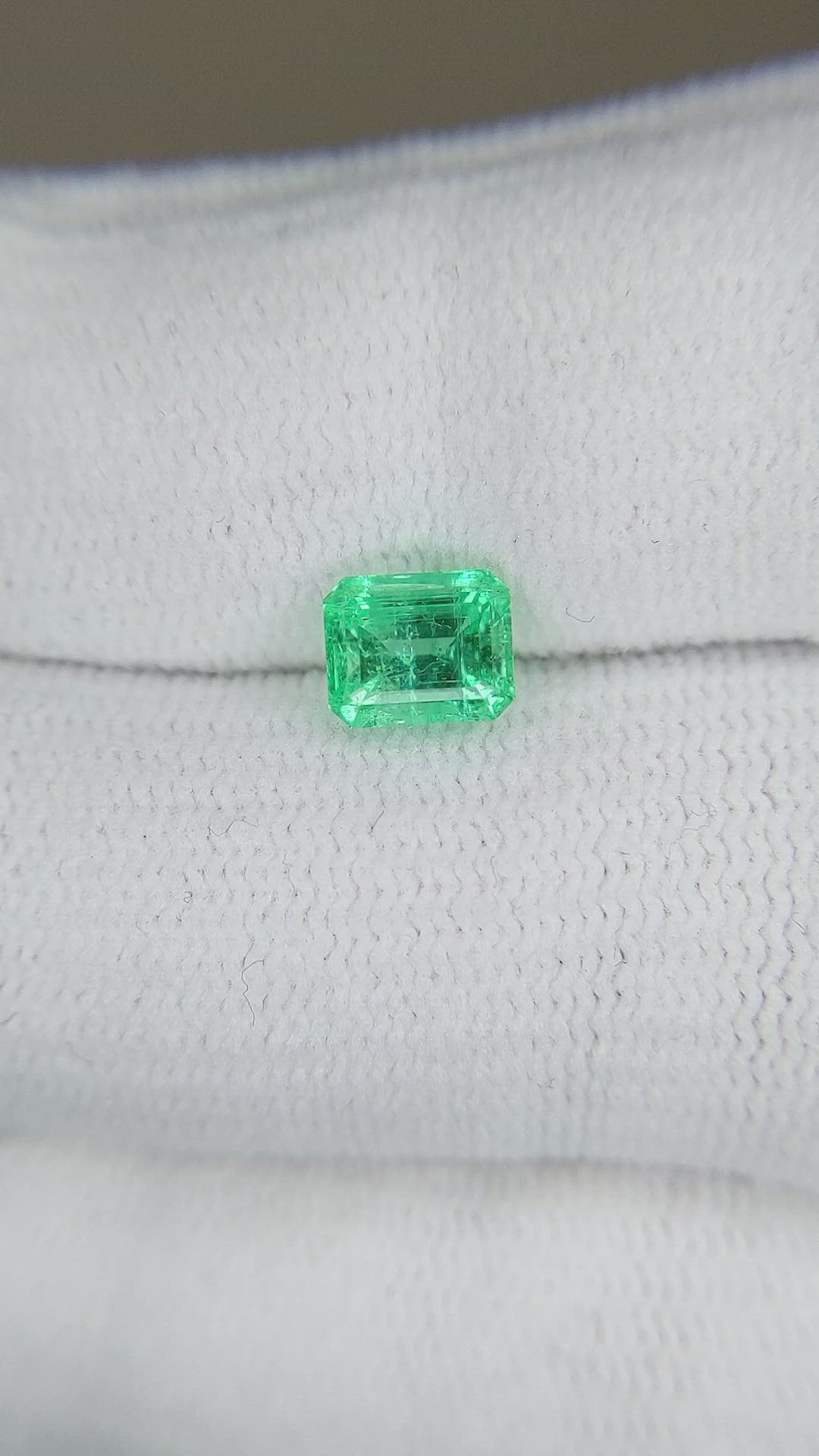 1.08 Ct. Emerald from Zambia Size Video