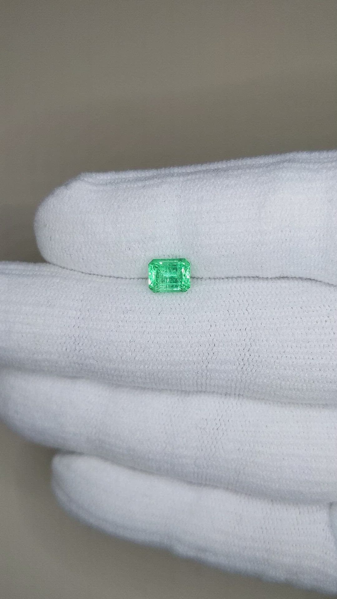 1.08 Ct. Emerald from Zambia Size Video