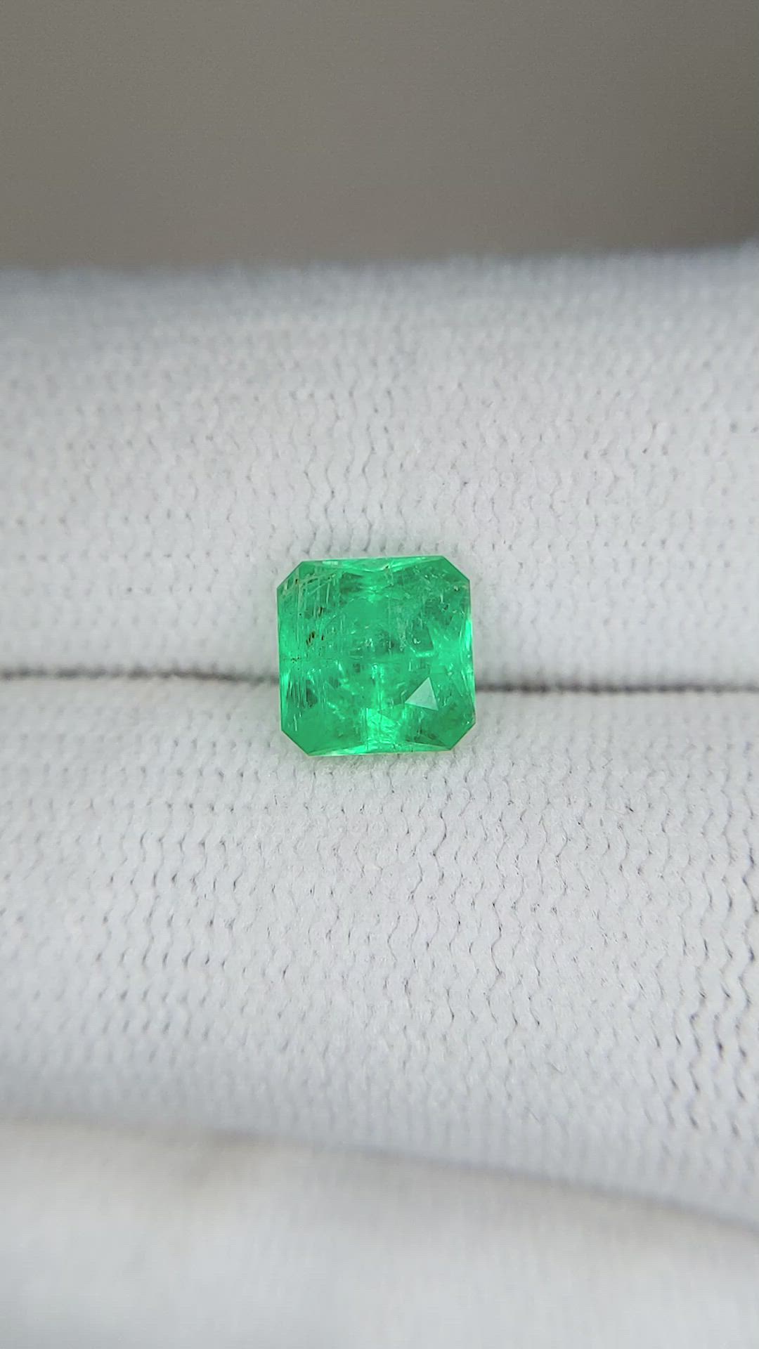 1.11 Ct. Emerald from Zambia Size Video
