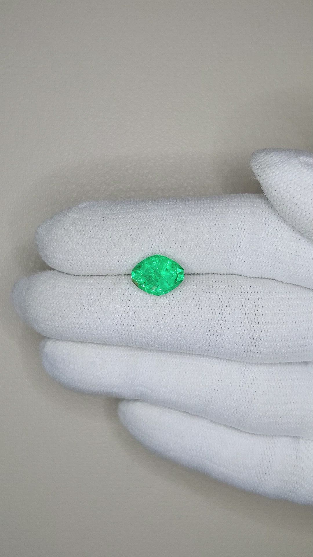 2.16 Ct. Emerald from Zambia Size Video