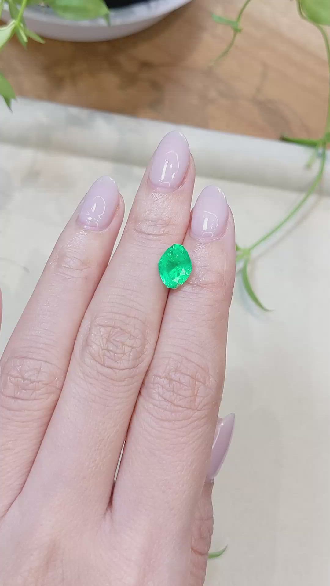 2.16 Ct. Emerald from Zambia Size Video