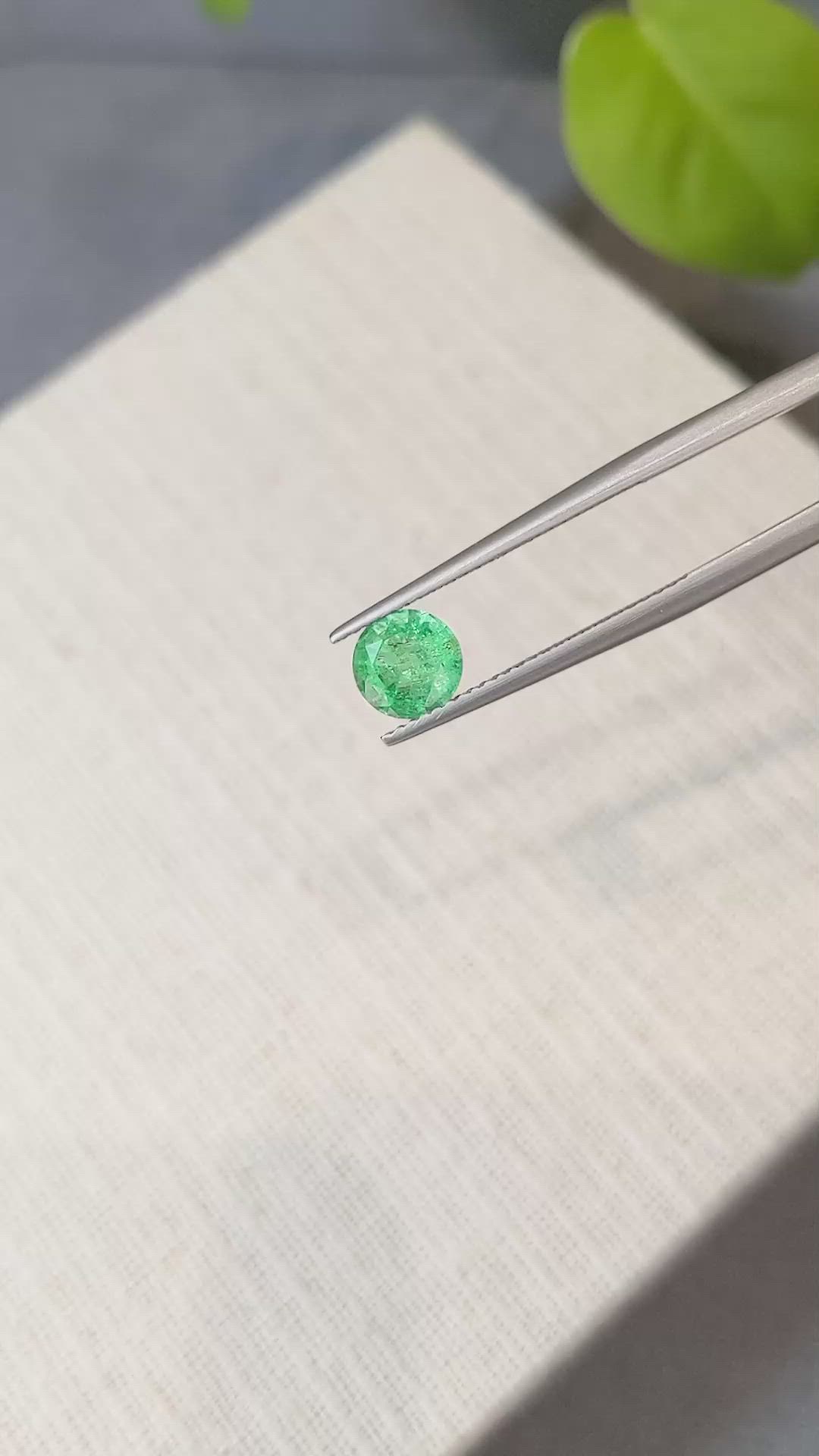 0.90 Ct. Emerald from Zambia Size Video