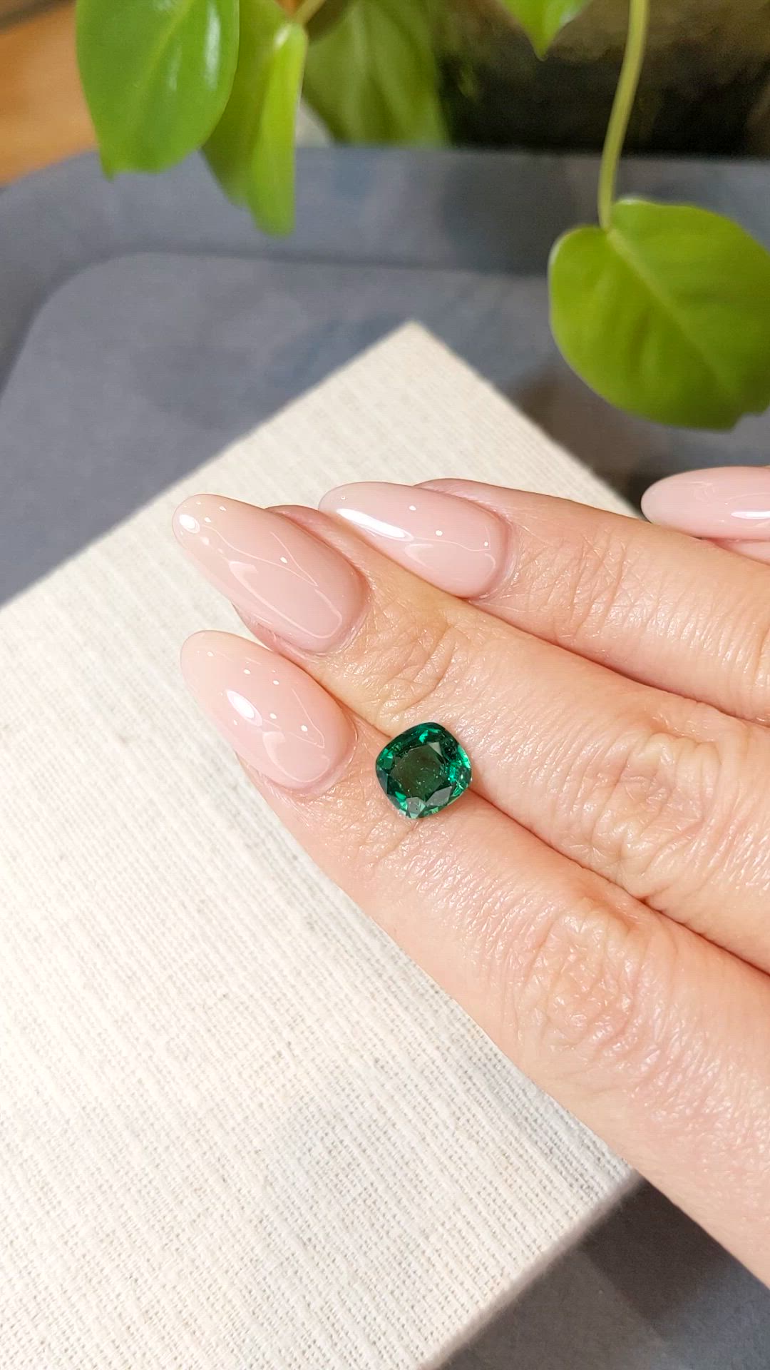 1.91 Ct. Emerald from Zambia Size Video