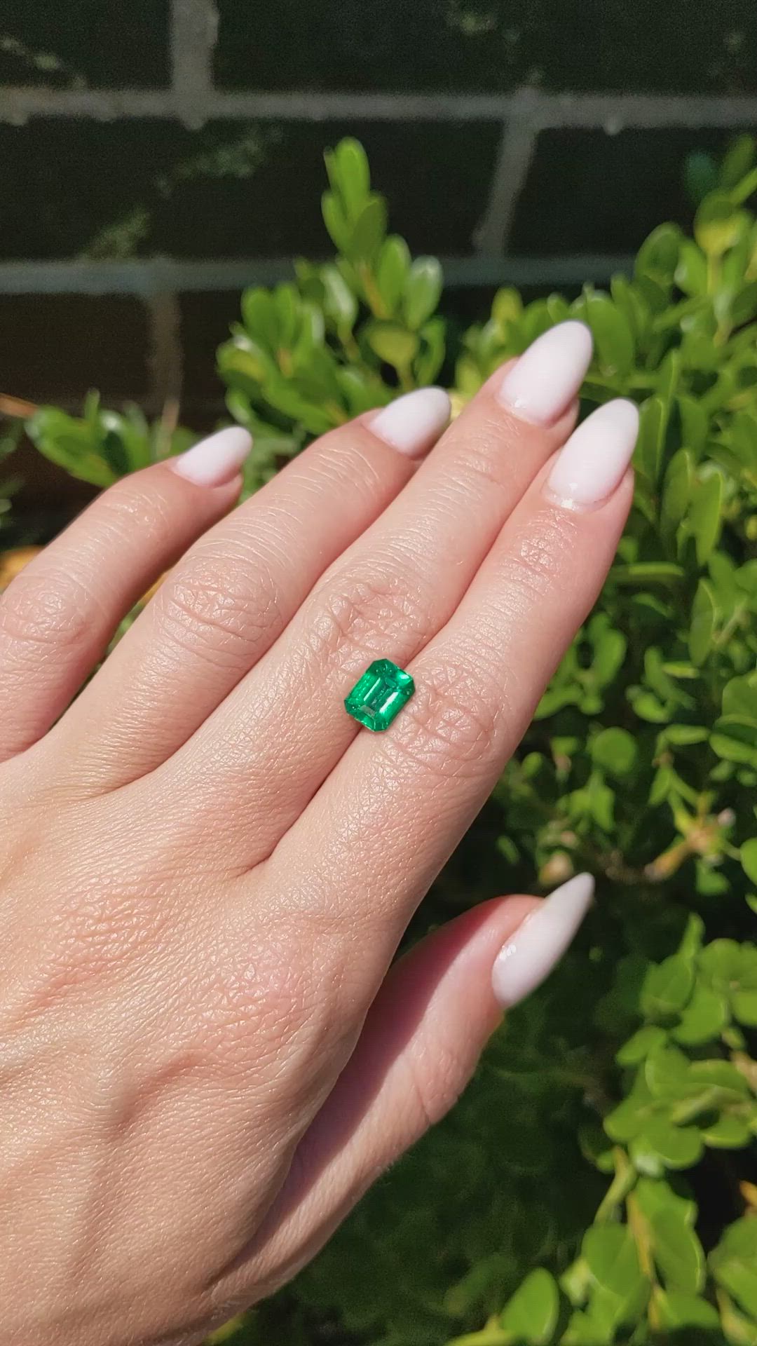 1.77 Ct. Emerald from Zambia Size Video