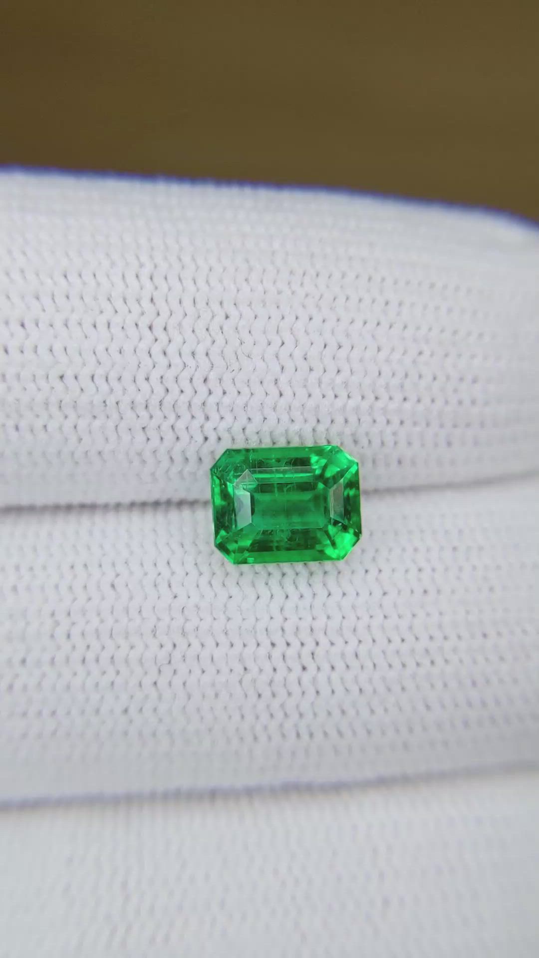 1.77 Ct. Emerald from Zambia Size Video
