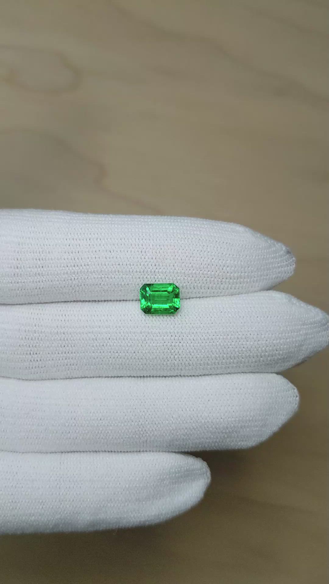 1.77 Ct. Emerald from Zambia Size Video