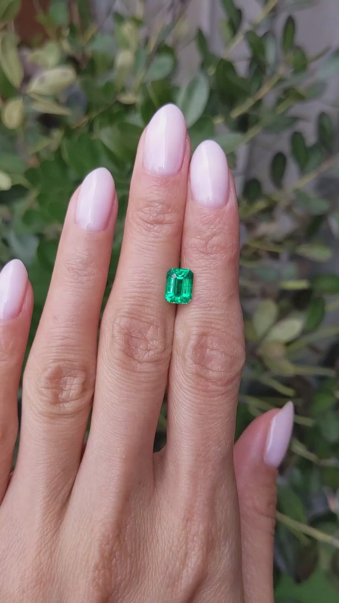 1.77 Ct. Emerald from Zambia Size Video