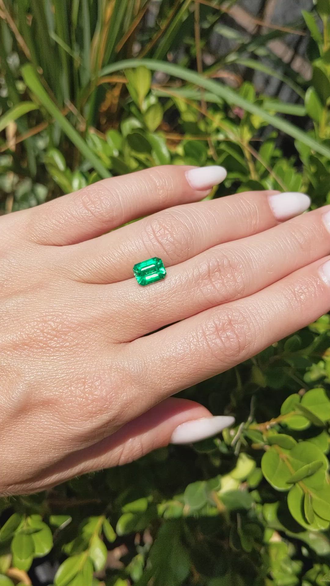 1.77 Ct. Emerald from Zambia Size Video