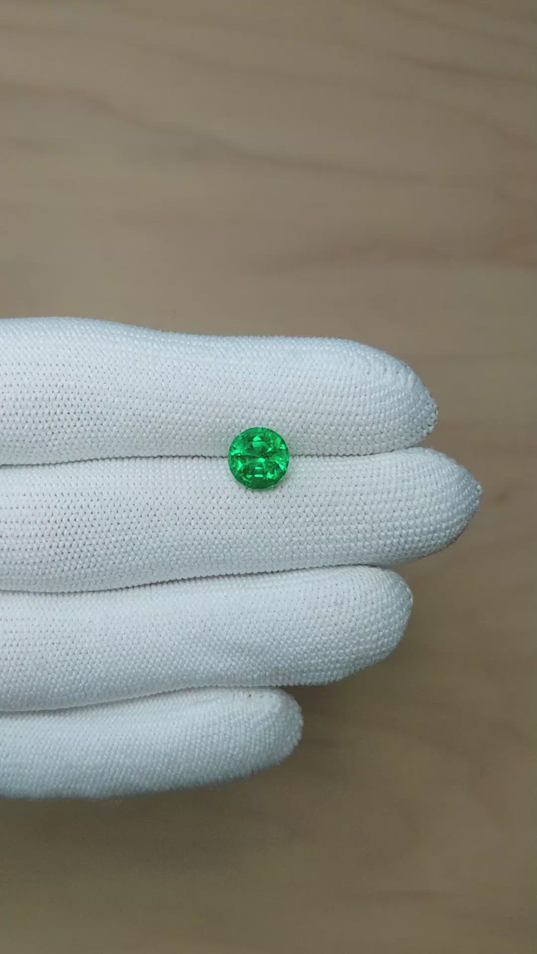 1.97 Ct. Emerald from Zambia Size Video