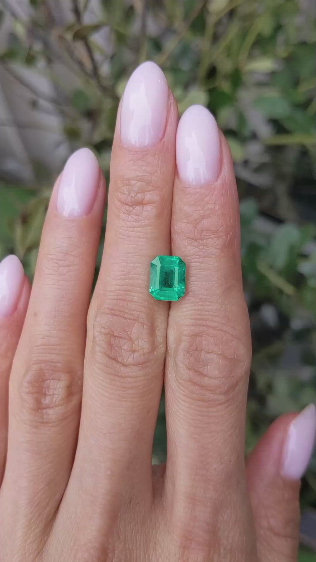2.47 Ct. Emerald from Zambia Size Video