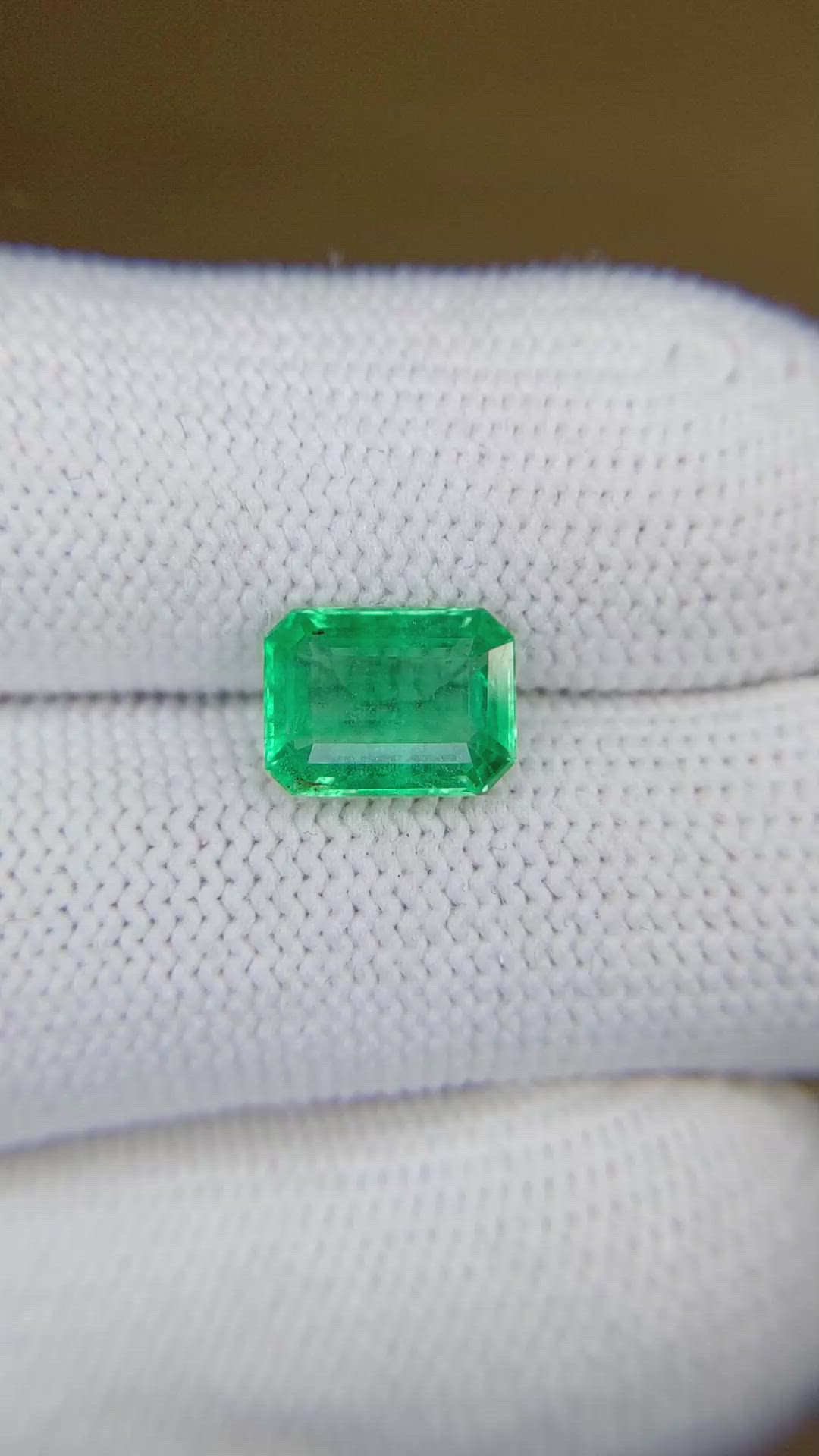 1.97 Ct. Emerald from Zambia Size Video