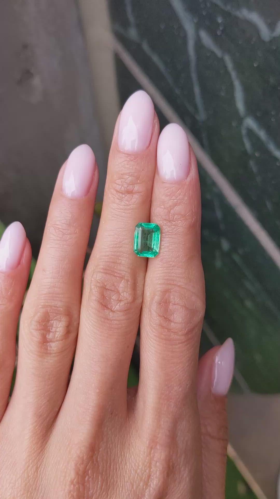 1.97 Ct. Emerald from Zambia Size Video