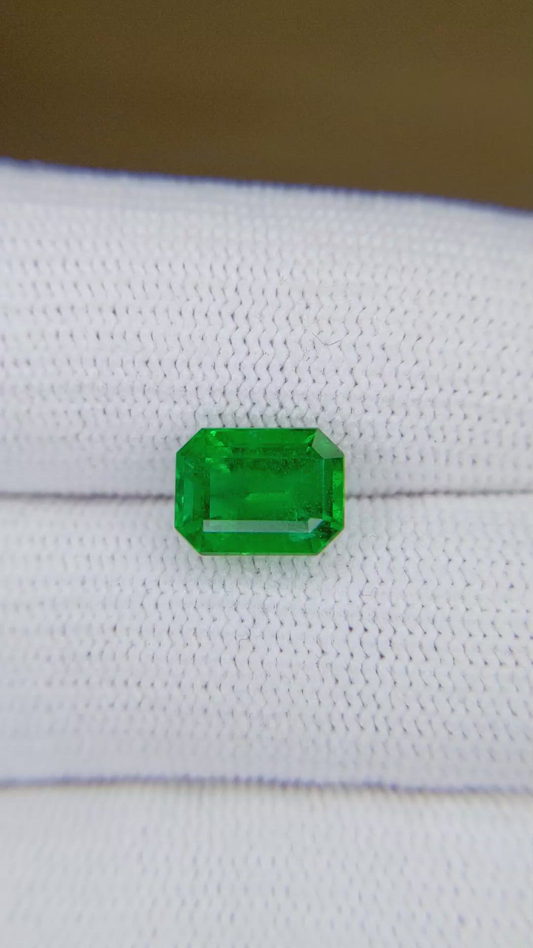 2.40 Ct. Emerald from Zambia Size Video